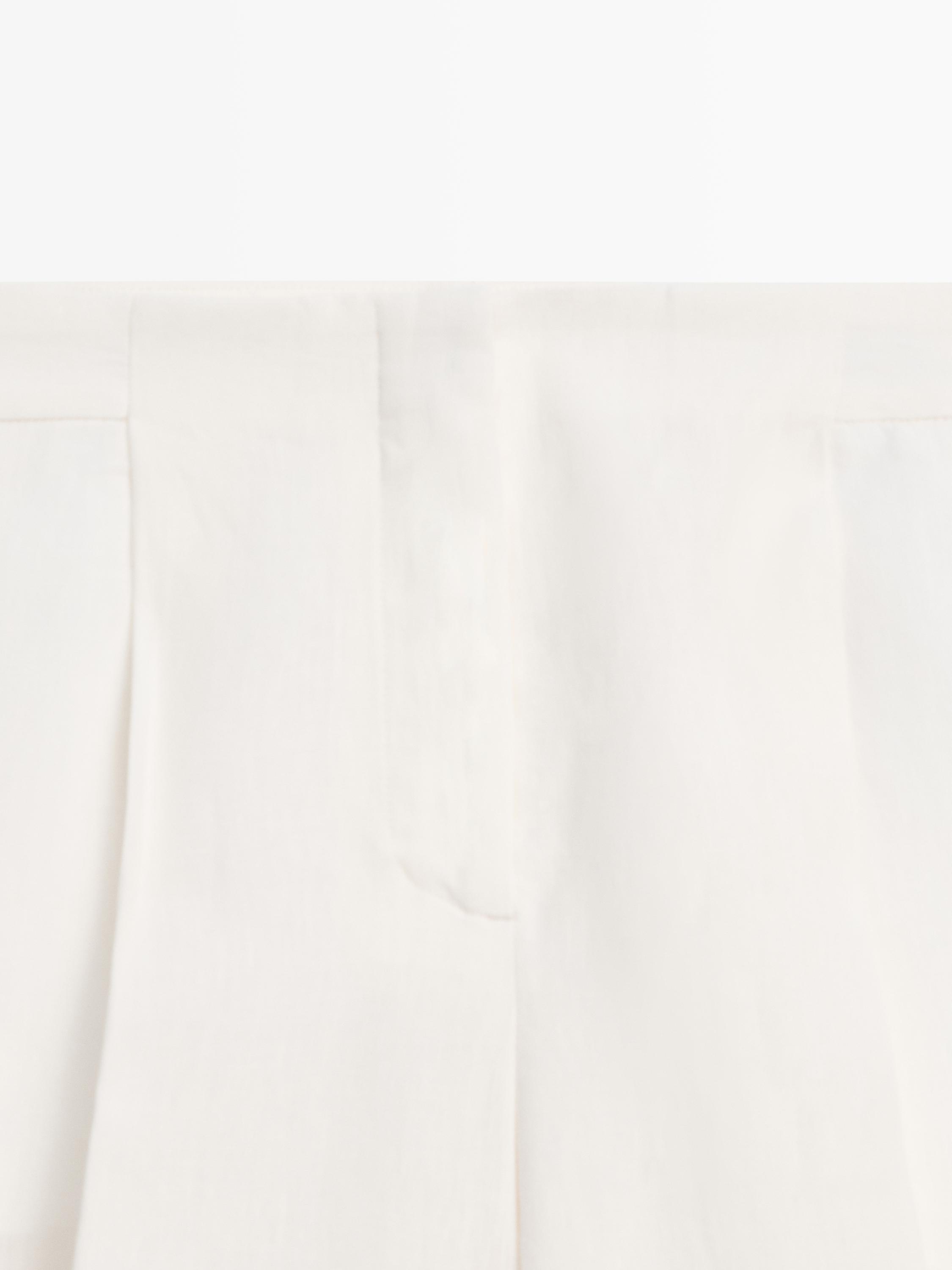 Pantalon de tailleur fluide en lin